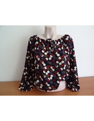 Bluza scurta cu buline  dama