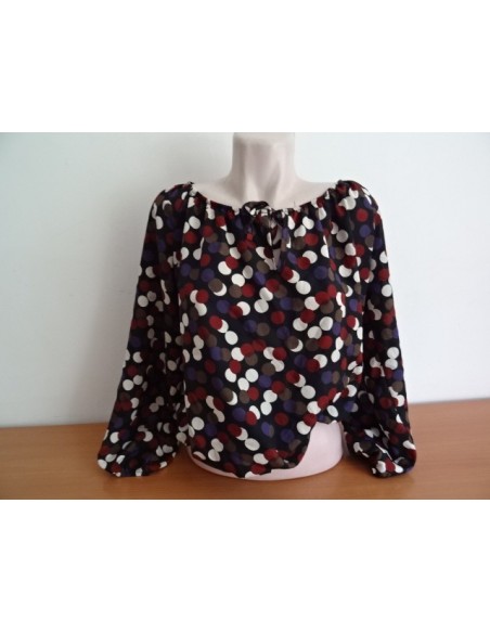 Bluza scurta cu buline  dama