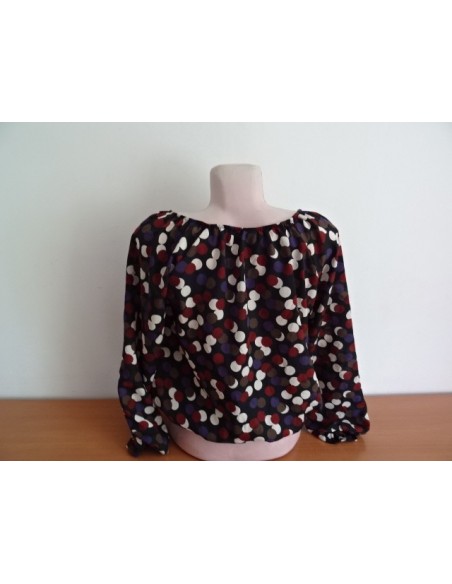 Bluza scurta cu buline  dama