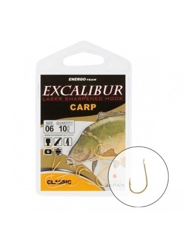 Carlige Excalibur Carp Classic Gold,...