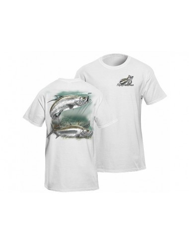 Tricou Flying Fisherman Tarpon White Tee