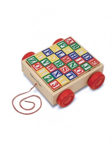 Melissa and Doug - Carucior cu cuburi...