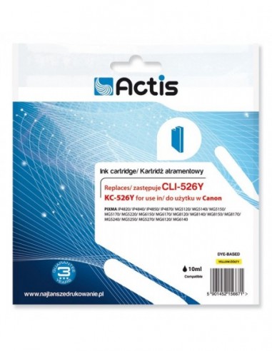 Cartus compatibil cli-526y yellow...