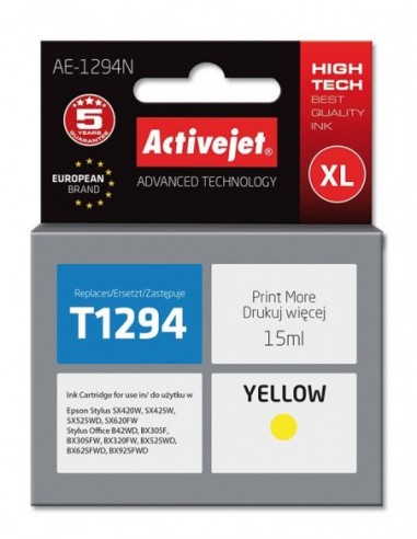 Cartus compatibil t1294 yellow pentru...