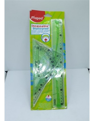 Set rigle rezistente din plastic 4...