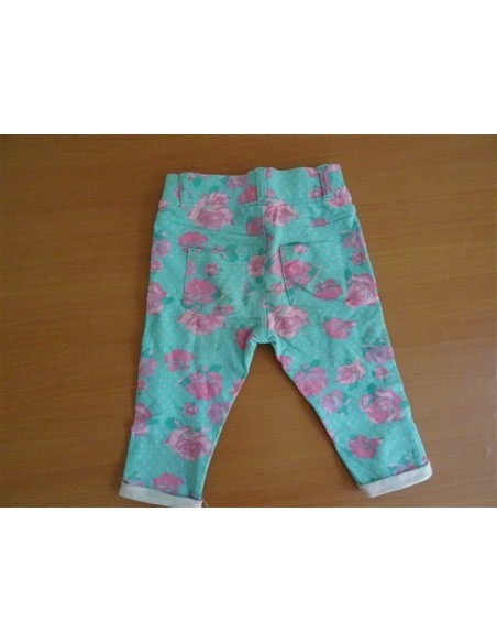 Pantaloni fetite cu imprimeu floral