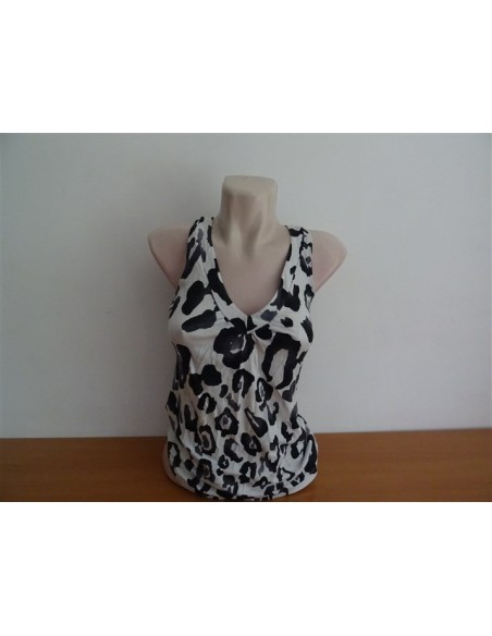 Maieu alb  dama animal print