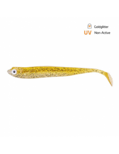 Shad Zeck Zander Gummi, Goldglitter,...