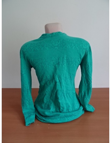 Bluza dama verde cu 2 nasturi