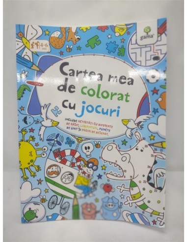 Cartea mea de colorat cu jocuri Gama