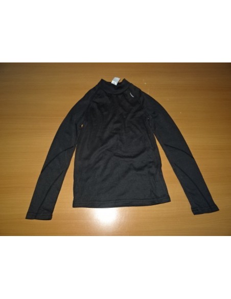 Bluza de iarna simpla culoare negru Decathlon