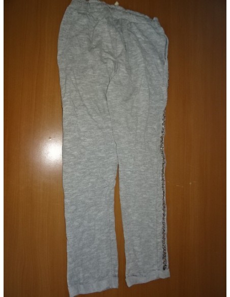 Pantalon de trening culoare gri cu dunga argintie Pepco