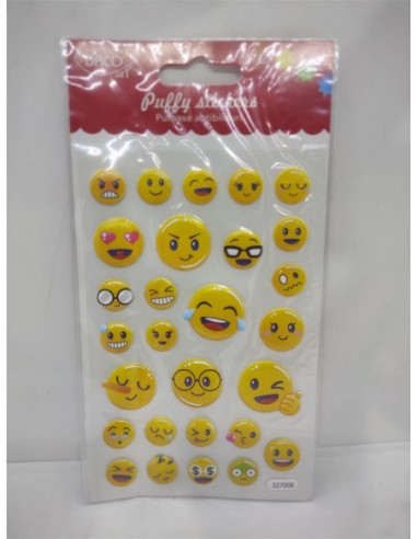 Set abtibilduri pufoase Smiley