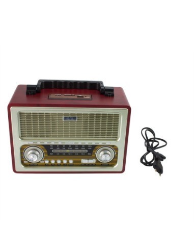 Radio Portabil Retro Bluetooth cu...