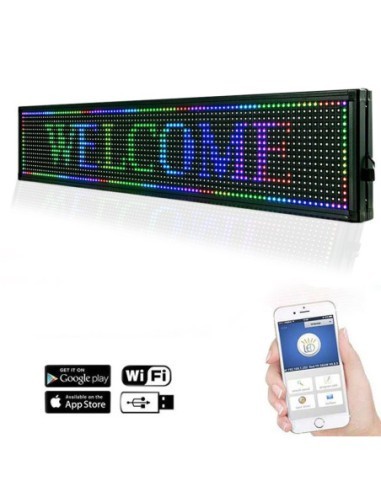 Reclama luminoasa led smd rgb 100x20...