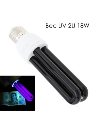 Bec uv blacklight 2u putere 18w soclu...