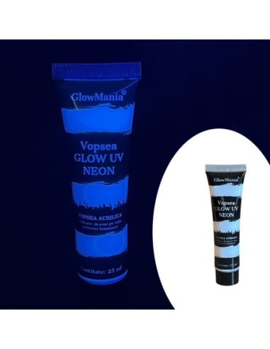 Vopsea glow uv neon cantitate 25 ml...