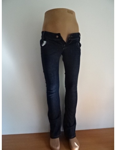 Blugi dama skinny albastru inchis