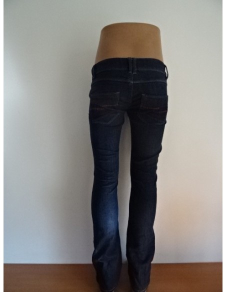 Blugi dama skinny albastru inchis