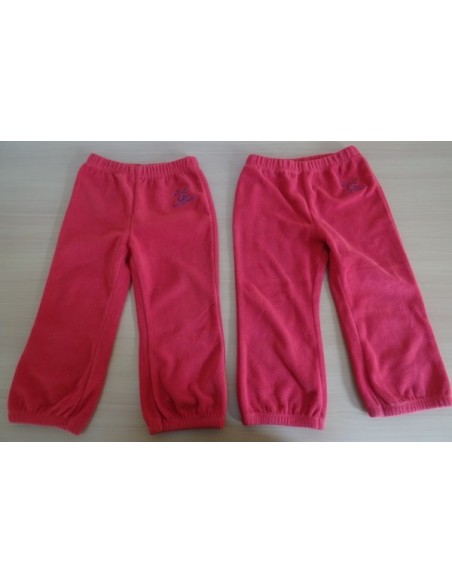 Pantaloni rosii fleece