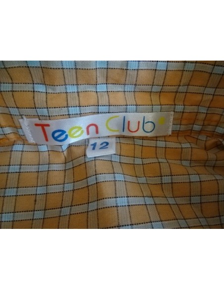 camasa portocalie in carouri Teen Club