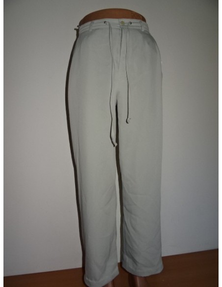 Pantaloni largi crem dama