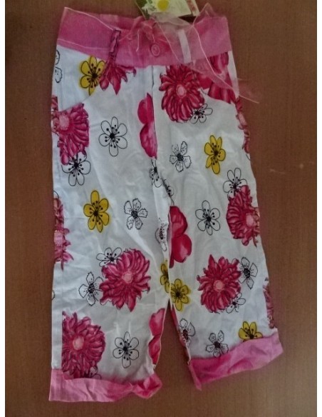 Pantaloni cu floricele pentru fetite