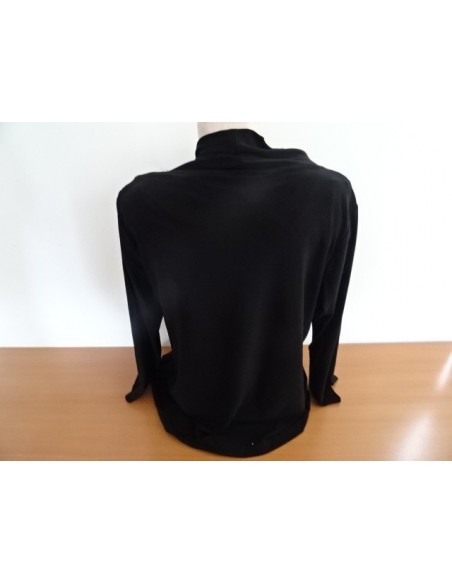 Bluza neagra cu guler eleganta