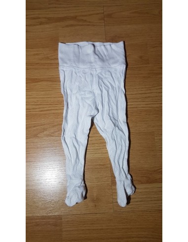 Pantaloni albi cu buline de pijama H&M