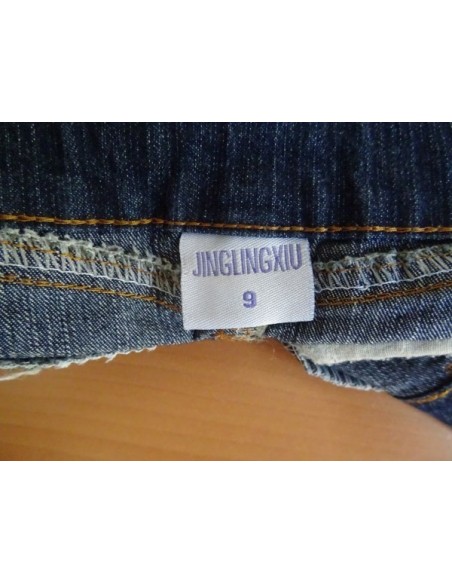 Fustita jeans cu volan